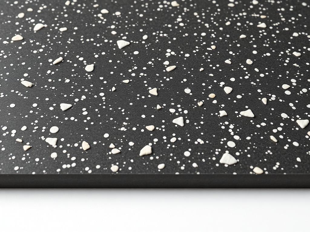 Terrazzo Charcoal Polished Bathroom Tile 600 — Polished porcelain 600 x 600mm