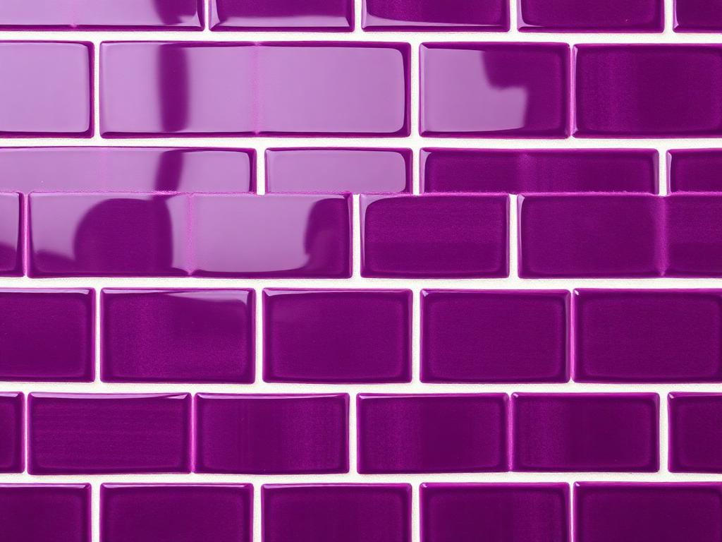 Aubergine Gloss Kitchen Tile 75 — Gloss ceramic 75 x 300mm