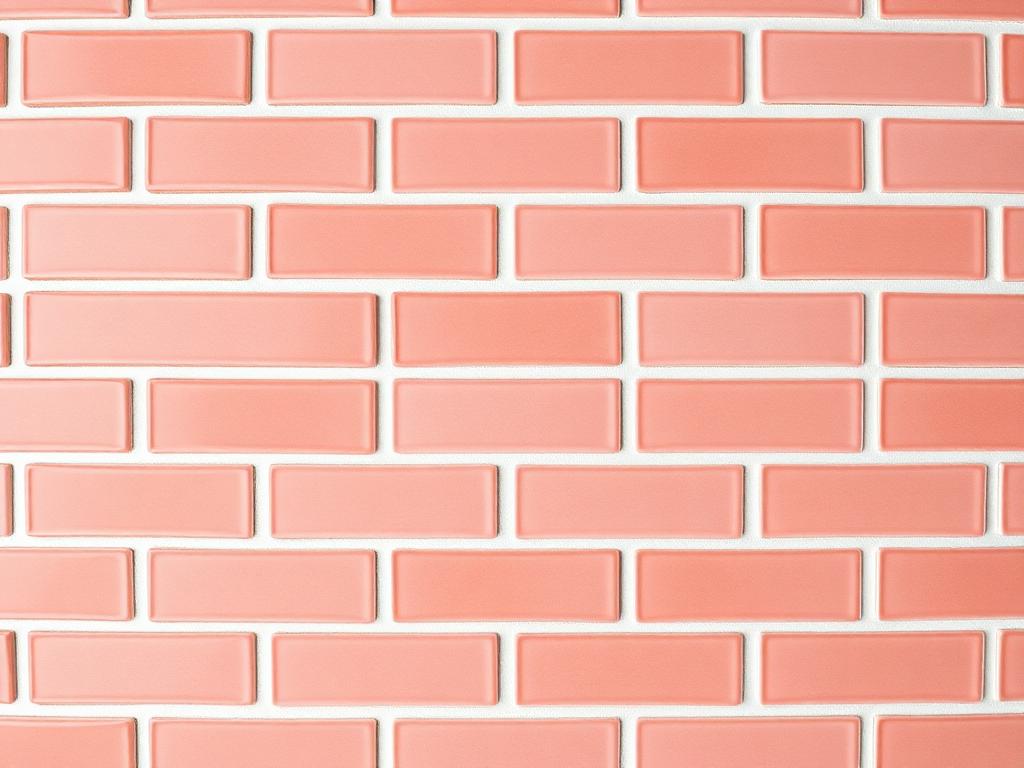 Coral Gloss Kitchen Tile 75 — Gloss ceramic 75 x 300mm