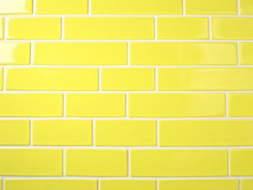 Lemon Gloss Kitchen Tile 75 — Gloss ceramic 75 x 300mm