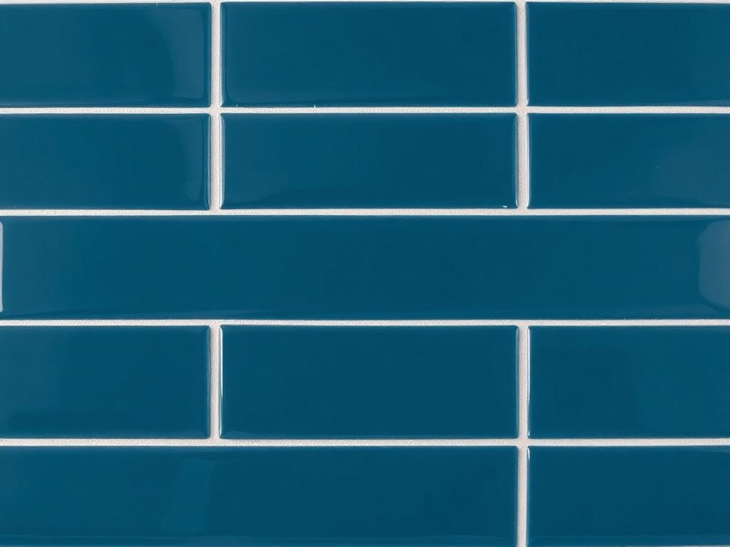 Petrol Gloss Kitchen Tile 75 — Gloss ceramic 75 x 300mm