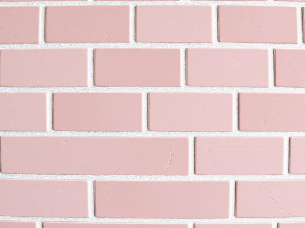 Plaster Pink Gloss Kitchen Tile 75 — Gloss ceramic 75 x 300mm