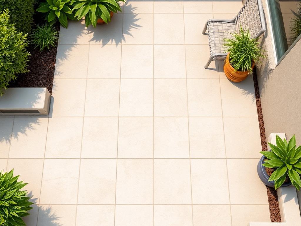 Ivory Limestone Textured R11 Outdoor Slab 600 — Textured R11 porcelain 600 x 600 x 20mm